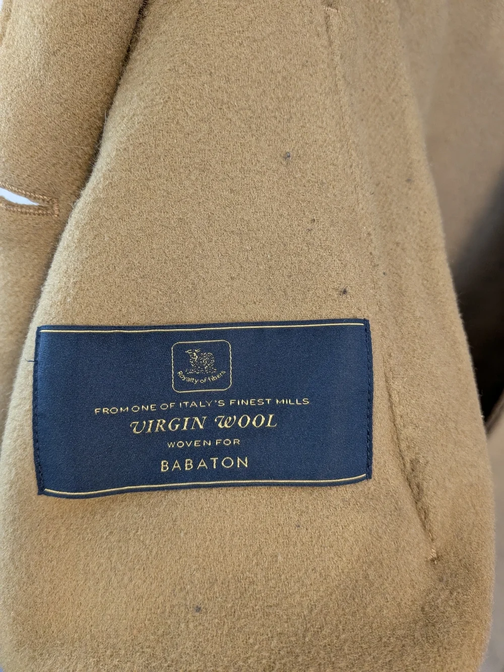 Babaton Aritzia Stedman Virgin Wool Coat - Camel - Size XS